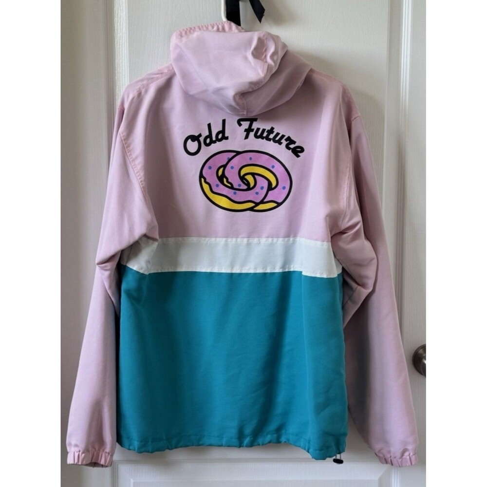 Odd Future Colorblock Anorak Unisex Windbreaker Quarter Zip Jacket Sz M OFWGKTA